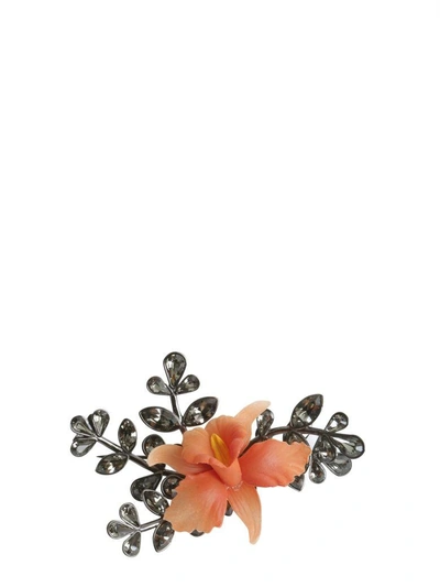 Shop Dsquared2 Secret Garden Brooch In Arancione