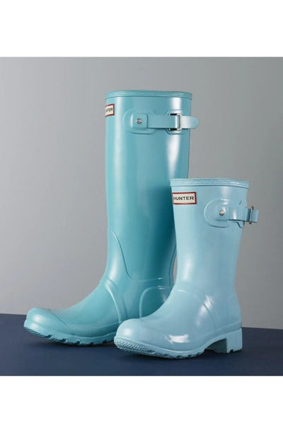 Shop Hunter 'original Short' Rain Boot In Ocean Blue