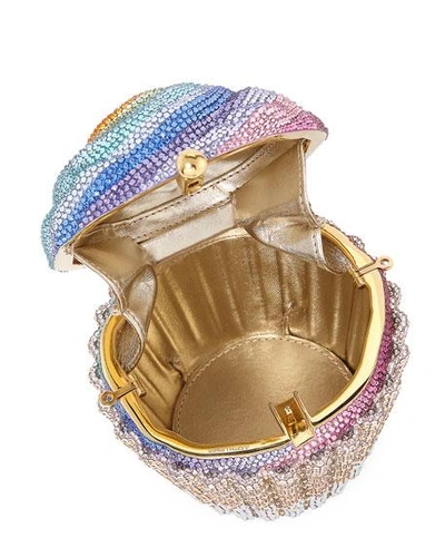 Shop Judith Leiber Cupcake Rainbow Clutch Bag, Multicolor