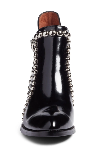 Shop Jeffrey Campbell Rylance Studded Bootie In Black Box Silver Leather