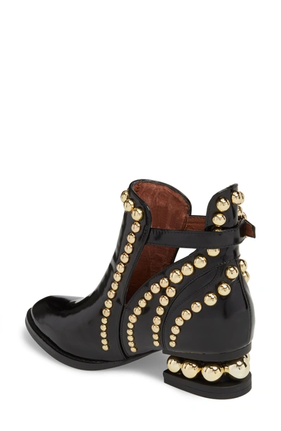 Shop Jeffrey Campbell Rylance Studded Bootie In Black Box Gold