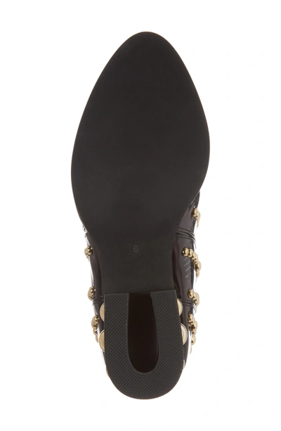 Shop Jeffrey Campbell Rylance Studded Bootie In Black Box Gold