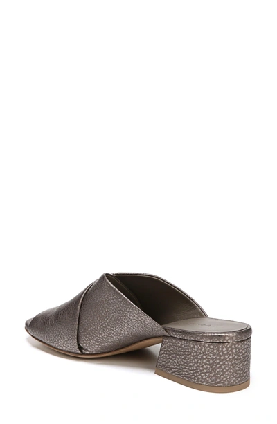 Shop Vince Karsen Open Toe Mule In Bronze Leather