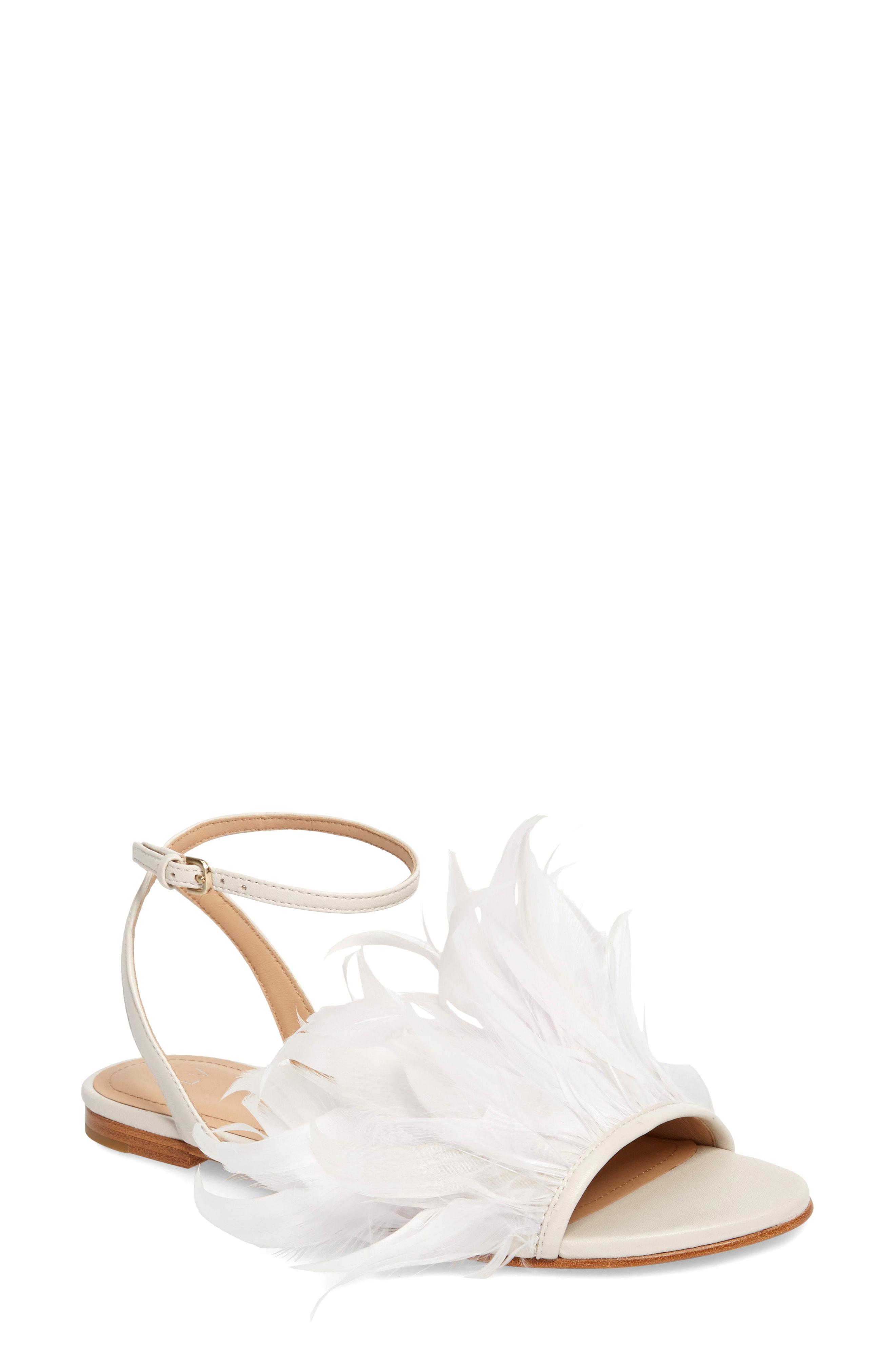 Pour La Victoire Layla Sandal In Ivory Leather | ModeSens