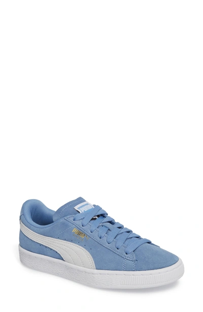 Shop Puma Suede Sneaker In Allure/  White