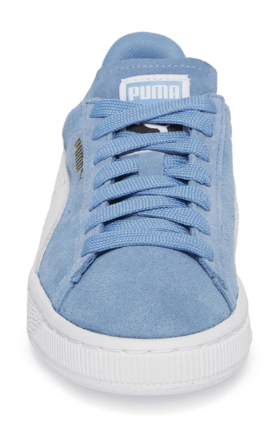Shop Puma Suede Sneaker In Allure/  White