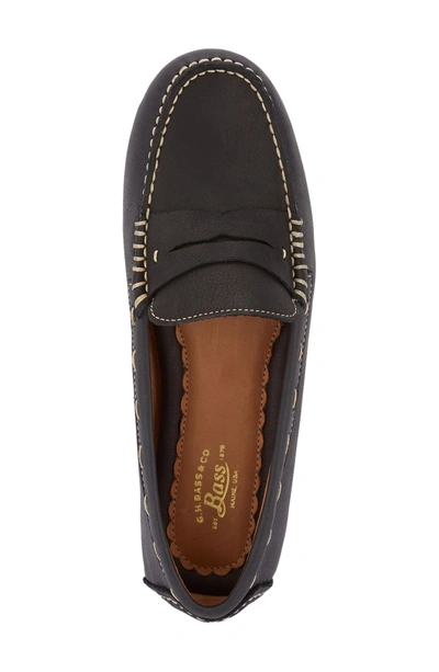 Shop G.h. Bass & Co. Patricia Driving Moccasin In Black Leather
