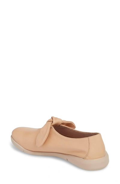 Shop Wonders Knotted Mary Jane Flat In Palo Beige Leather