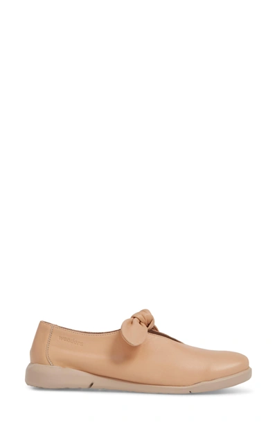 Shop Wonders Knotted Mary Jane Flat In Palo Beige Leather