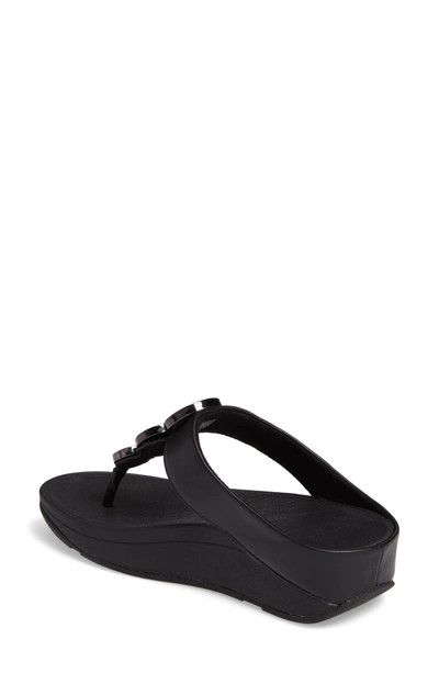 Shop Fitflop Halo Sandal In Black Leather