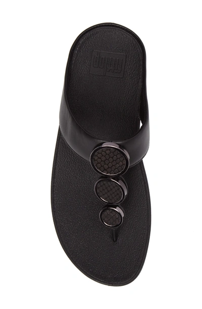 Shop Fitflop Halo Sandal In Black Leather