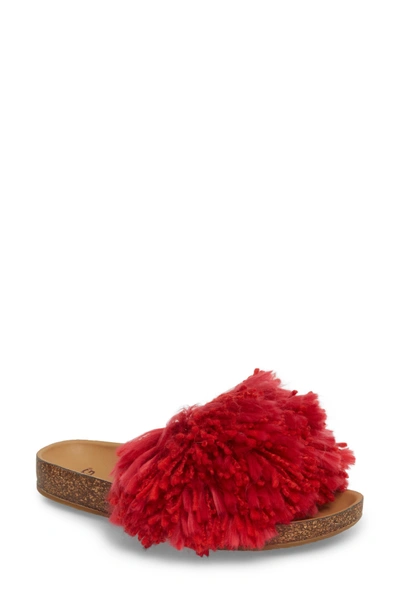 Shop Ugg Cindi Yarn Pom Sandal In Ribbon Red