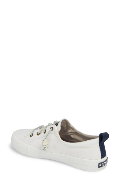 Shop Sperry Crest Vibe Slip-on Sneaker In Ivory Chambray Canvas