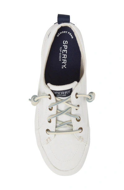 Shop Sperry Crest Vibe Slip-on Sneaker In Ivory Chambray Canvas