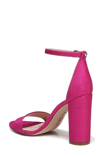 Shop Sam Edelman Yaro Ankle Strap Sandal In Pink Magenta