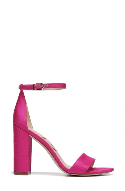 Shop Sam Edelman Yaro Ankle Strap Sandal In Pink Magenta