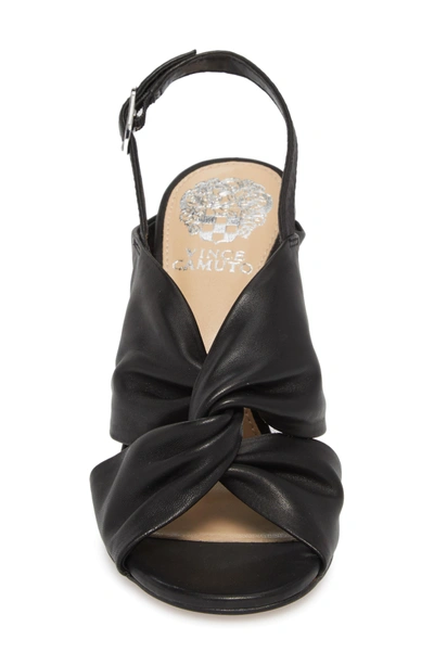 Shop Vince Camuto Kattie Slingback Sandal In Black Leather