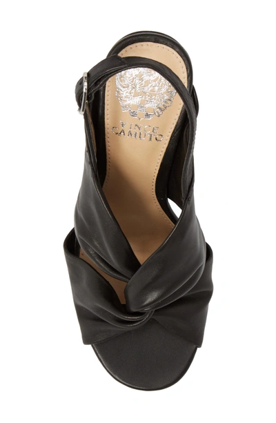 Shop Vince Camuto Kattie Slingback Sandal In Black Leather