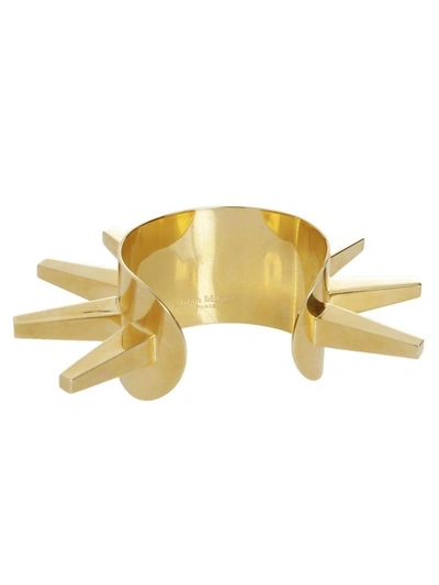Shop Maison Margiela Spike Bracelet In Gold