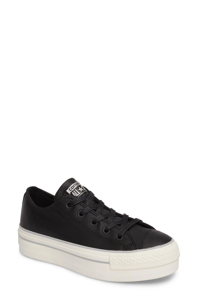 Shop Converse Chuck Taylor All Star Platform Sneaker In Black Leather