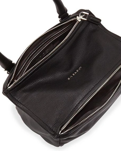 Shop Givenchy Pandora Small Leather Shoulder Bag In Black