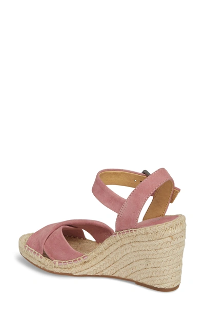 Shop Splendid Fairfax Espadrille Wedge Sandal In Mesa Rose Suede