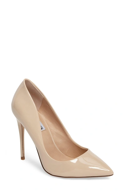 Shop Steve Madden Daisie Pointy-toe Pump In Blush Patent Leather