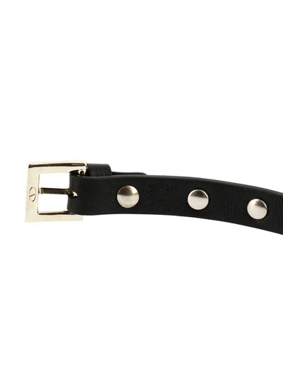 Shop Valentino Jewel  Rockstud Bracelet With Maxi Metal Studs In Black