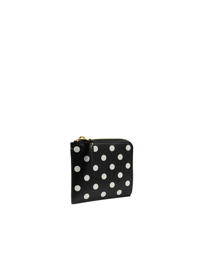Shop Comme Des Garçons Wallet Dots Wallet In Black
