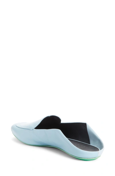 Shop Tibi Cecil Loafer Mule In Celeste