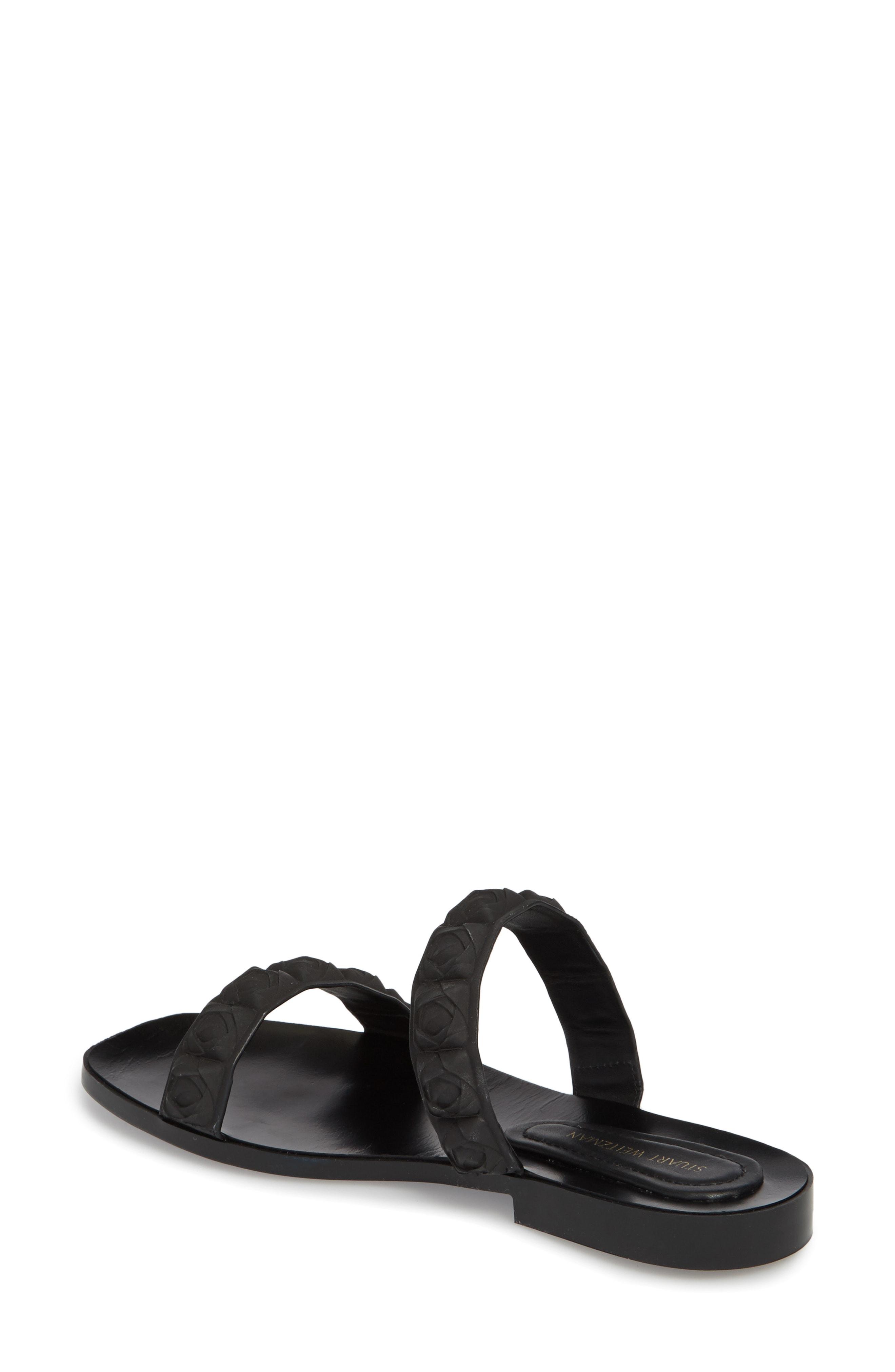 stuart weitzman rosita dual strap slide sandal