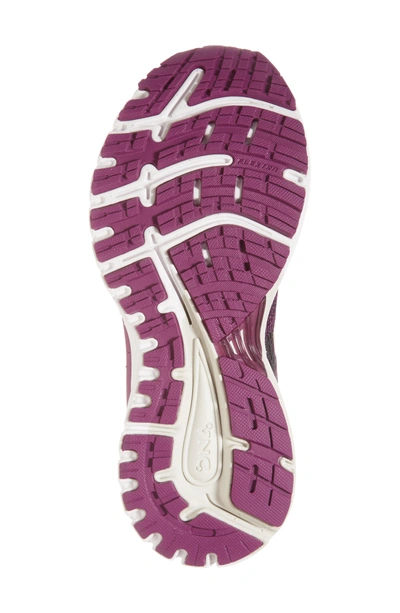 Shop Brooks Adrenaline Gts 18 Running Shoe In Purple/ Black/ Champagne