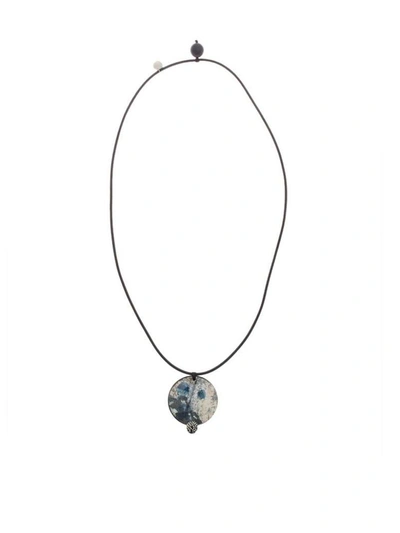 Shop Maria Calderara Necklace In Blue