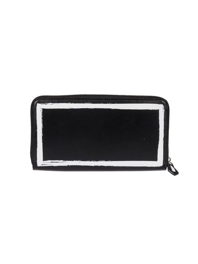 Shop Givenchy Logo Zip-around Wallet In Black