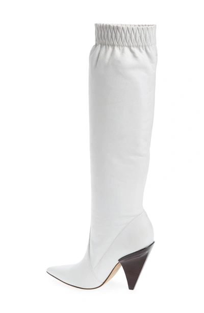 Shop Sigerson Morrison Jay Slouch Boot In Bianco