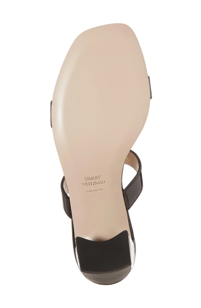 Shop Stuart Weitzman Ava Slide Sandal In Noir Gloss