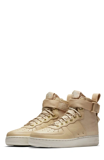 Shop Nike Sf Air Force 1 Mid Sneaker In Mushroom/ Mushroom/ Light Bone