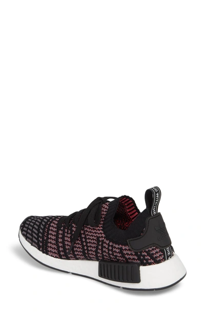 Shop Adidas Originals Nmd R1 Stlt Primeknit Sneaker In Core Black/ Grey/ Solar Pink