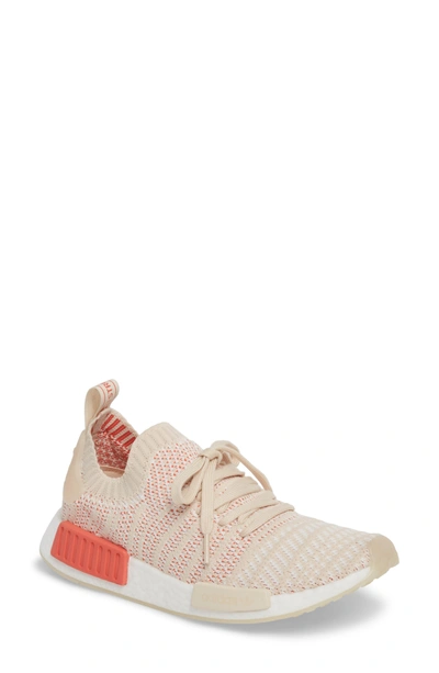 Shop Adidas Originals Nmd R1 Stlt Primeknit Sneaker In Linen/ Crystal White/ White