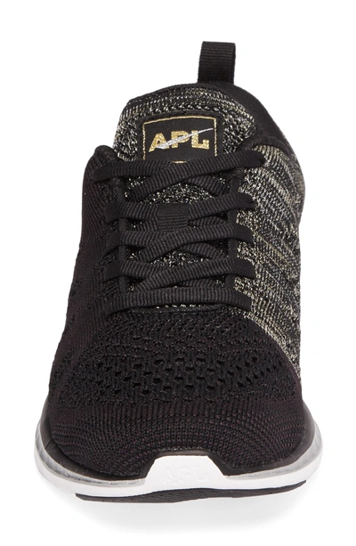 Shop Apl Athletic Propulsion Labs 'techloom Pro' Running Shoe In Black/ Charcoal/ Silver/ Gold