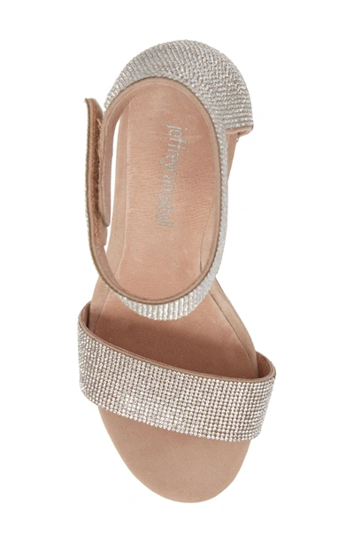 Shop Jeffrey Campbell Lindsay Sandal In Nude Suede Champagne