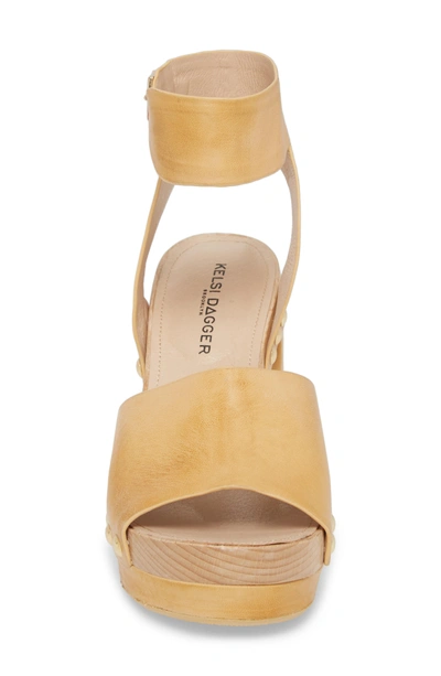 Kelsi Dagger Brooklyn Farris Platform Sandal In Marigold Leather