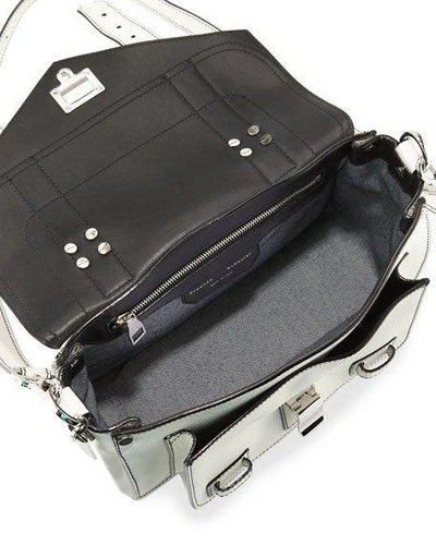 Shop Proenza Schouler Ps1 Tiny Leather Satchel Bag In Black
