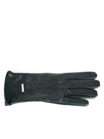 Shop Dondup Gloves In Verde