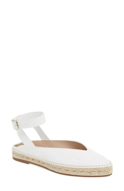 Shop Stuart Weitzman Toga Ankle Wrap Espadrille In Off White Arizona