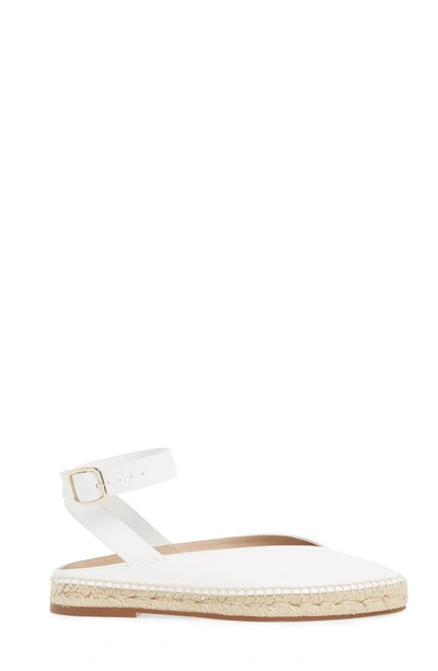 Shop Stuart Weitzman Toga Ankle Wrap Espadrille In Off White Arizona