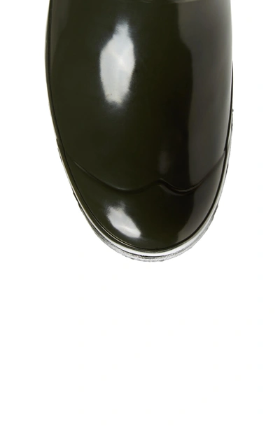 Shop Hunter Original High Gloss Boot In Dark Olive