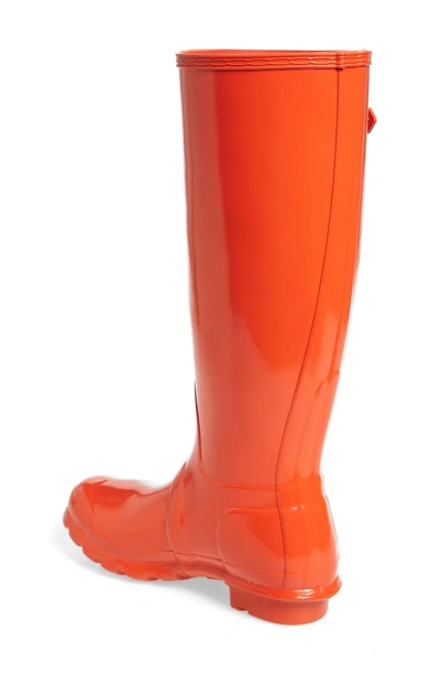 Shop Hunter Original High Gloss Boot In Orange