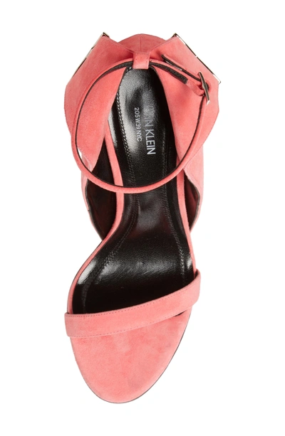 Shop Calvin Klein 205w39nyc Leititia Ankle Strap Sandal In Blush
