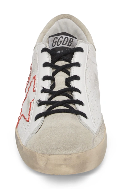 Shop Golden Goose Superstar Heart Sneaker In White